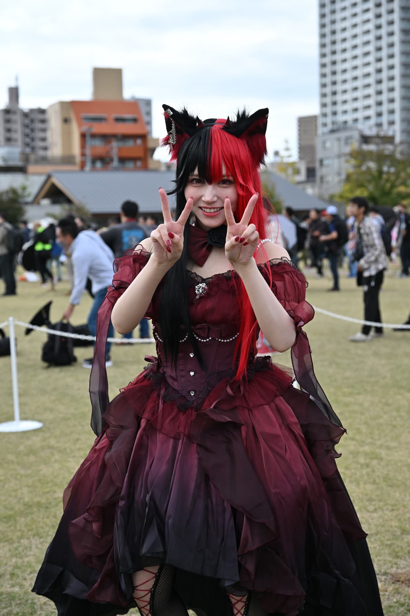 オリジナルコスプレ『赤黒ねこちゃん』（えい梨さん）