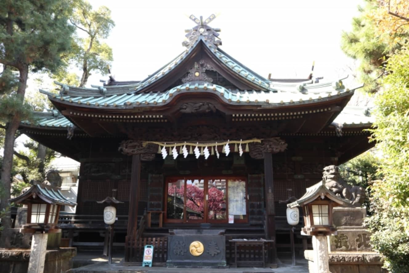 龍神が祀られている荏原神社（品川区）。古くから、どんなことも願えば叶わないことはないと言われている