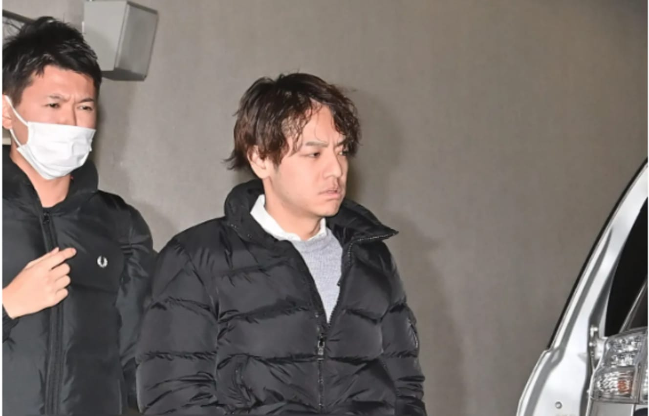 逮捕された栗田容疑者。調べに対しては黙秘を続けているという