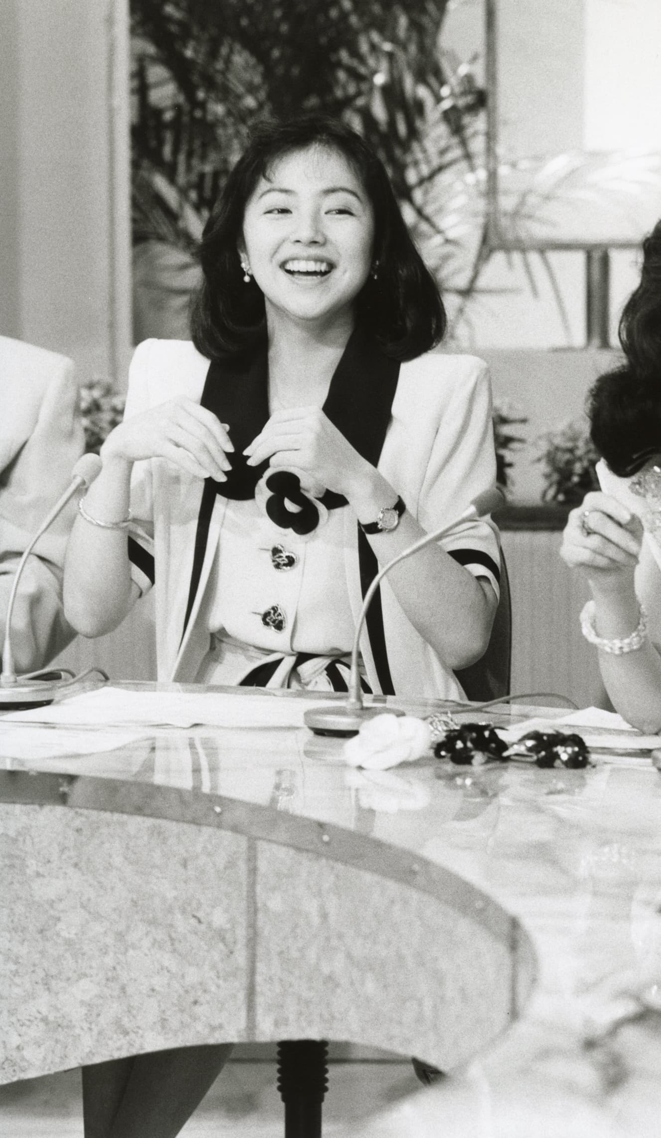 『ルックルックこんにちは』（日本テレビ系）で人気だった米森麻美アナ（’95年８月４日号）