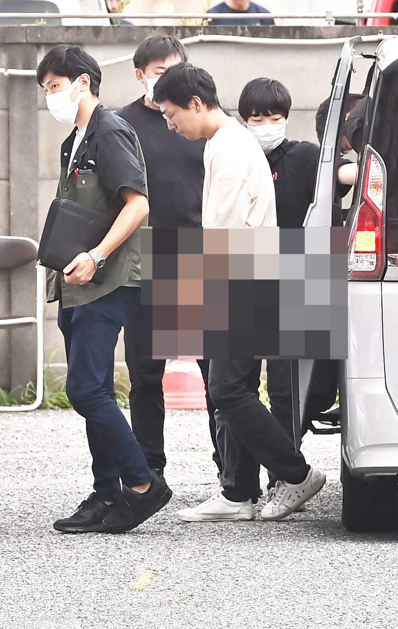 犯行を認めている野村容疑者（写真は一部加工しています）