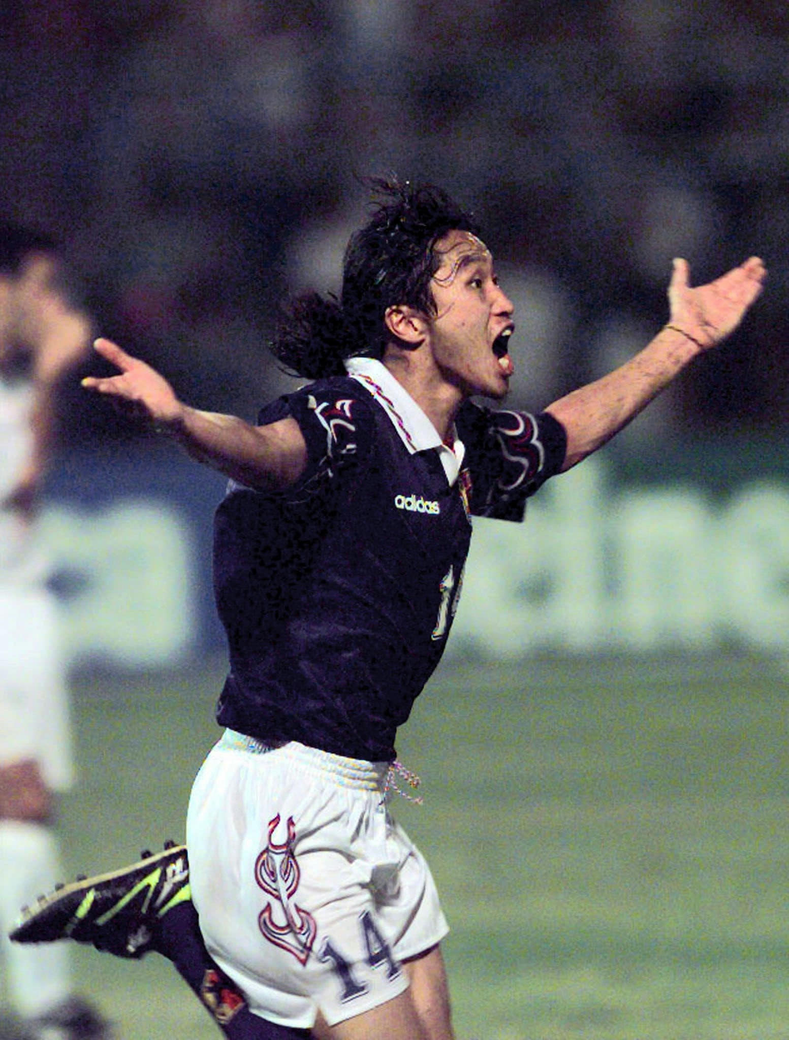 サッカー 日本代表 岡野 OKANO 14 シャツ 1997年 未使用 1997 97