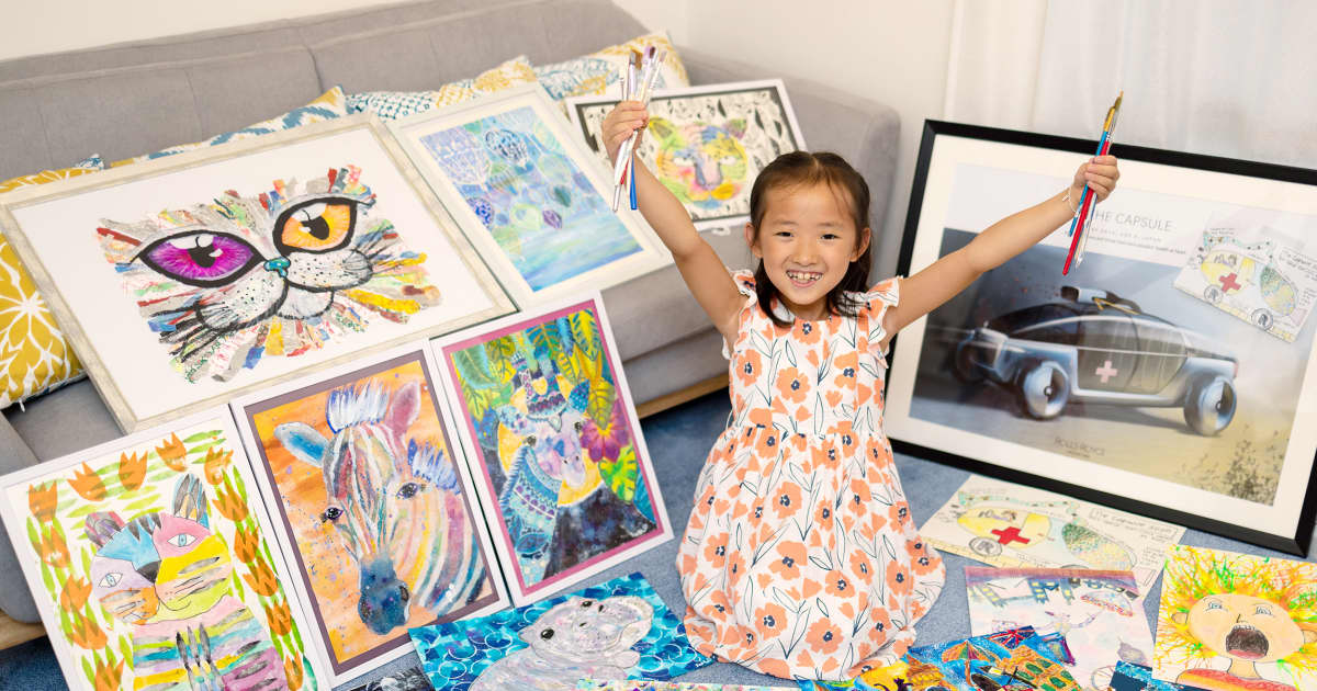 世界的な賞を受賞で注目！8歳の天才画家Sayaちゃんのすごさ | FRIDAY 