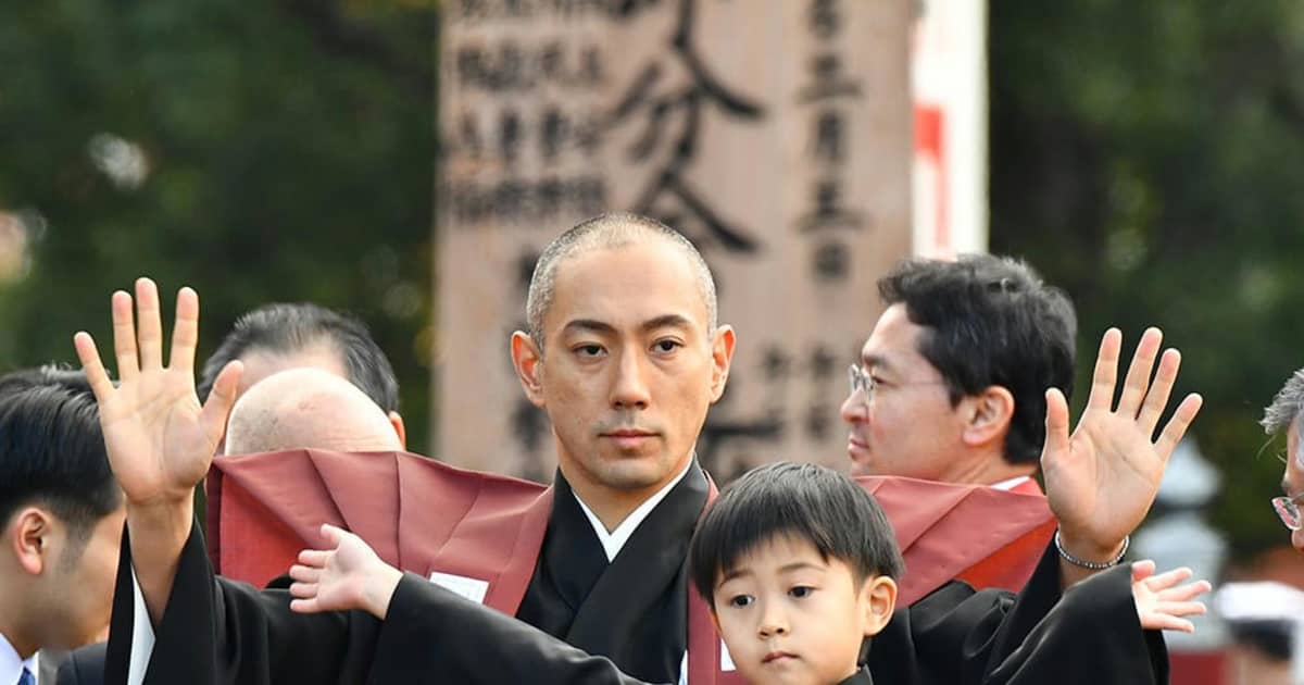 12代市川團十郎好み・未使用の訪問着 市川團十郎『襲名興行』