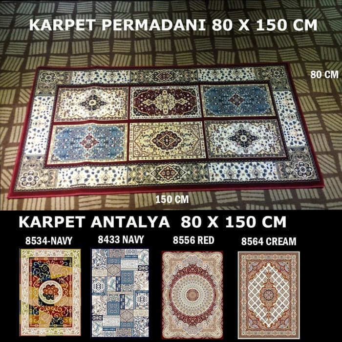 Antalya Karpet Permadani Karpet Antalya 80 x 150 cm Sejadah Masjid