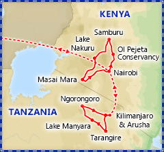 Best of Kenya & Tanzania Safari itinerary
