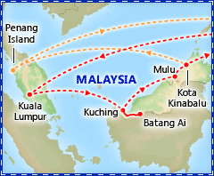 Borneo Adventure itinerary