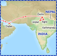 Dazzling Dubai & India Express itinerary