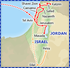 Discover Israel itinerary