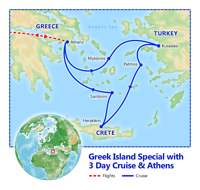 greece cruise itinerary