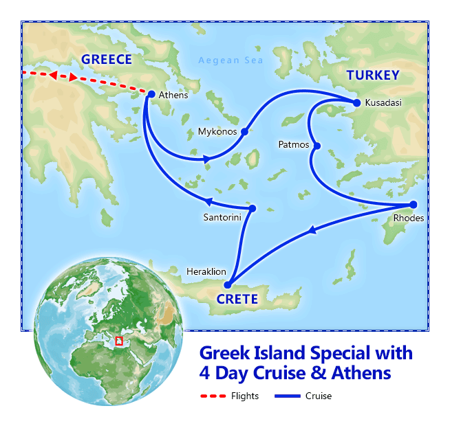 greek island cruise 4 days