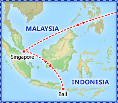 Singapore & Bali Adventure itinerary