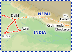 Taj Mahal Express & Holi, Festival of Colors itinerary