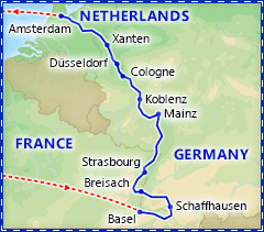 Treasures of the Rhine River Cruise itinerary
