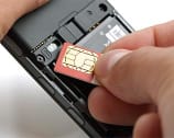 Inserting a SIM card