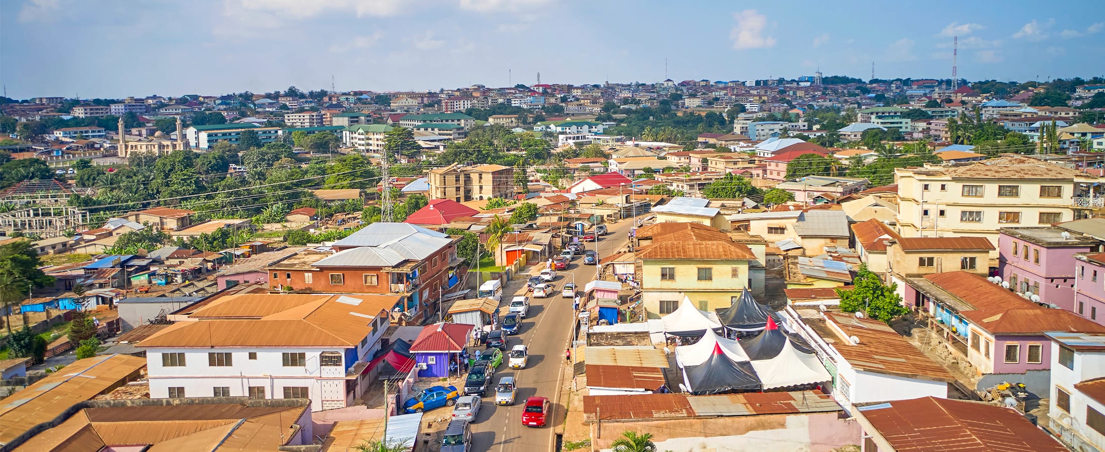 Panoramic view of Kumasi
