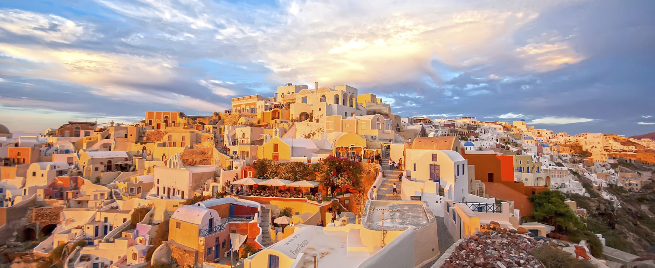 Rhodes at sunset, Greece