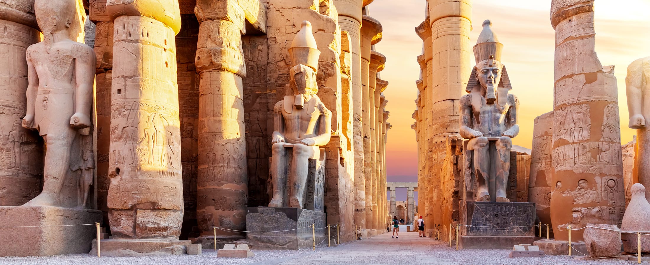 Luxor Temple at sunset
