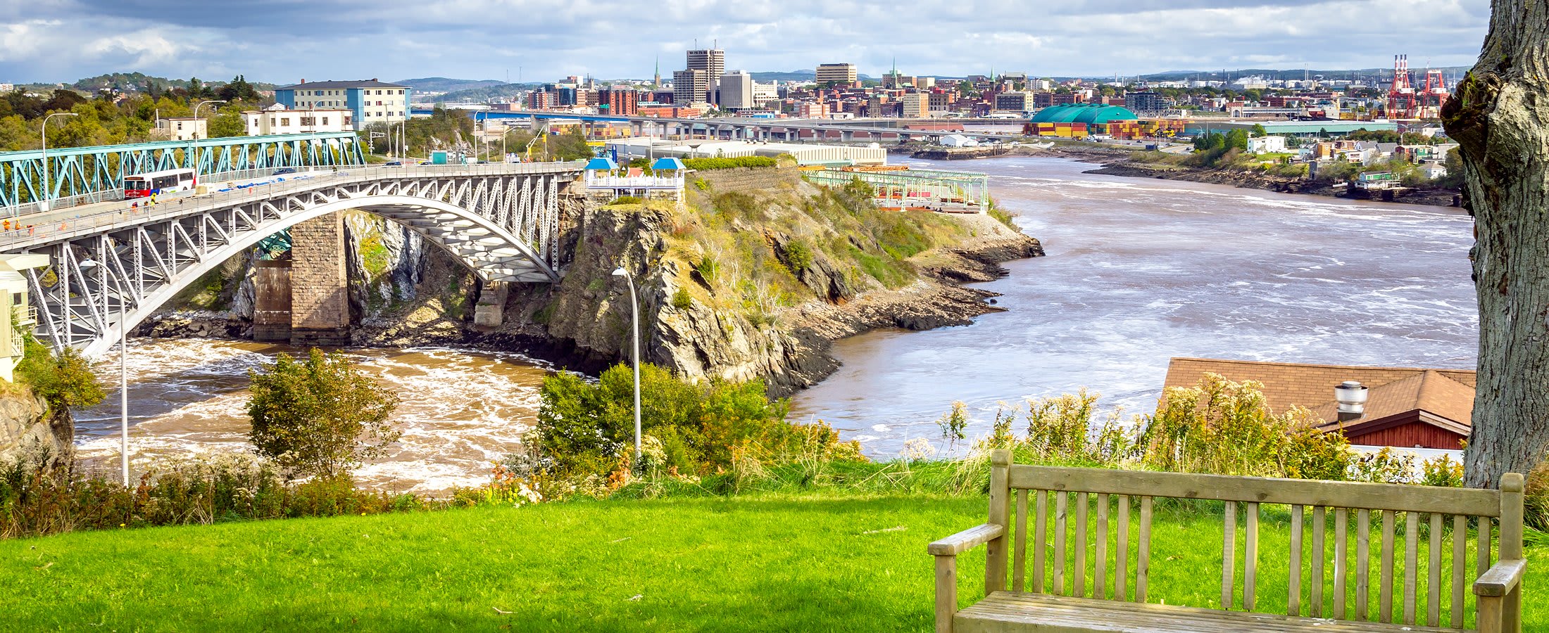 Panoramic view of Saint John, New Brunswick