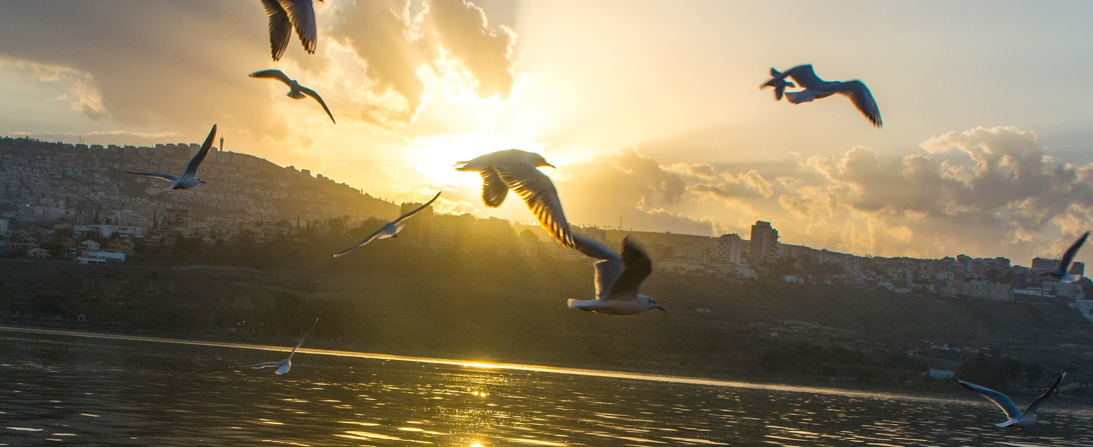 Sunset on the Sea of Galilee