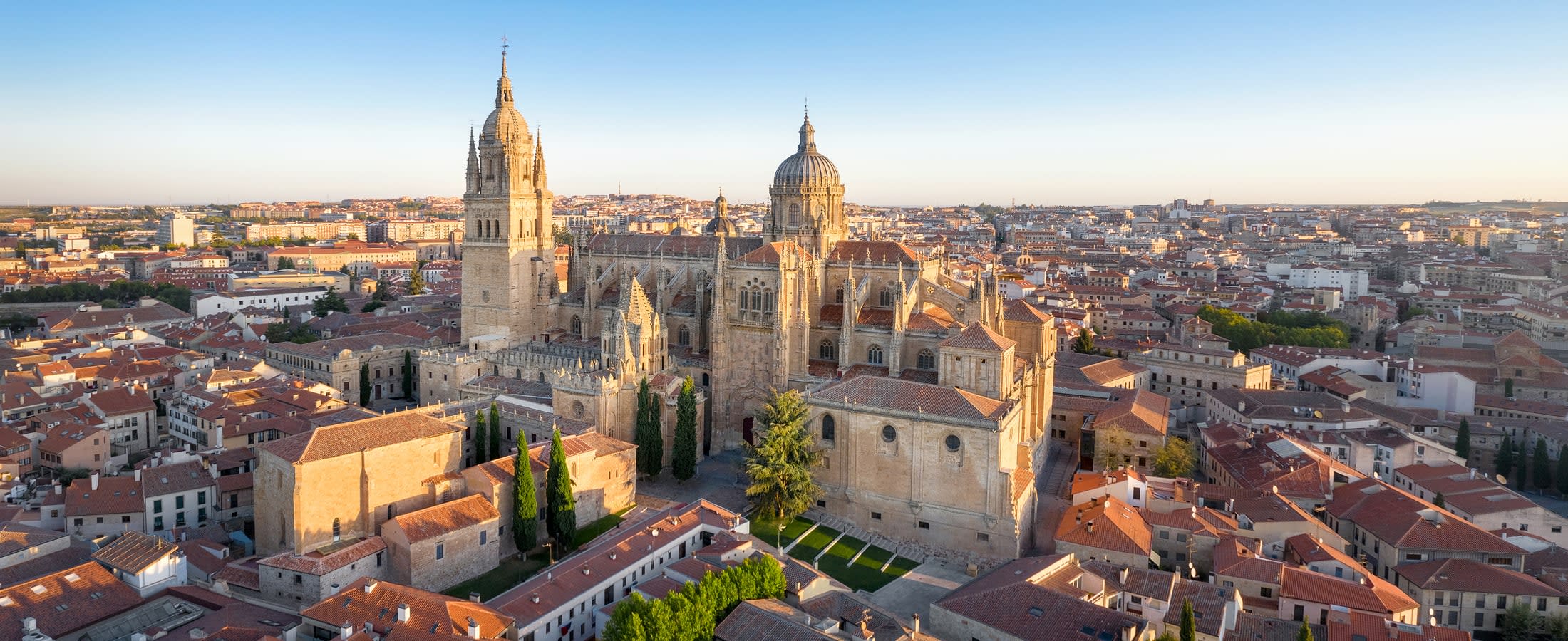 Aerial view of Salamanca, Spain