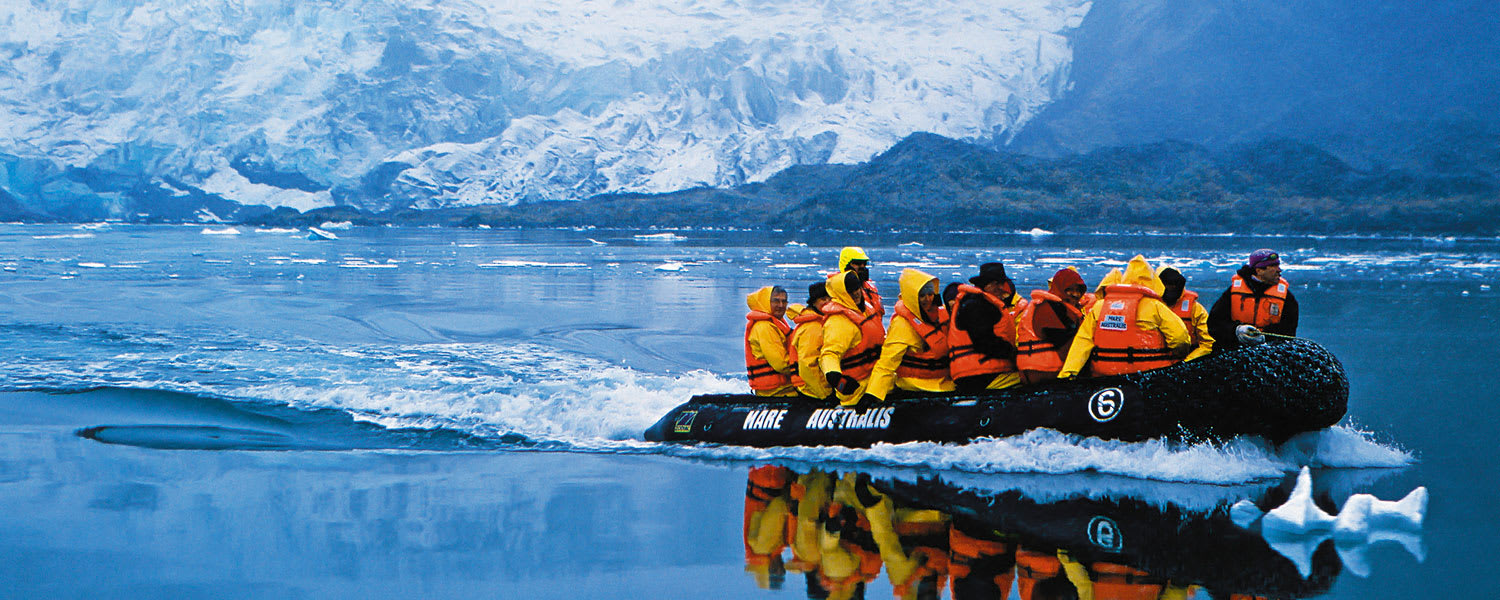 Exploring by Zodiac boat