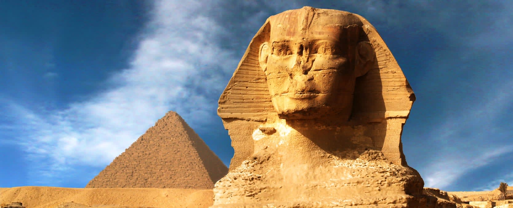 Sphinx and Pyramids at Giza