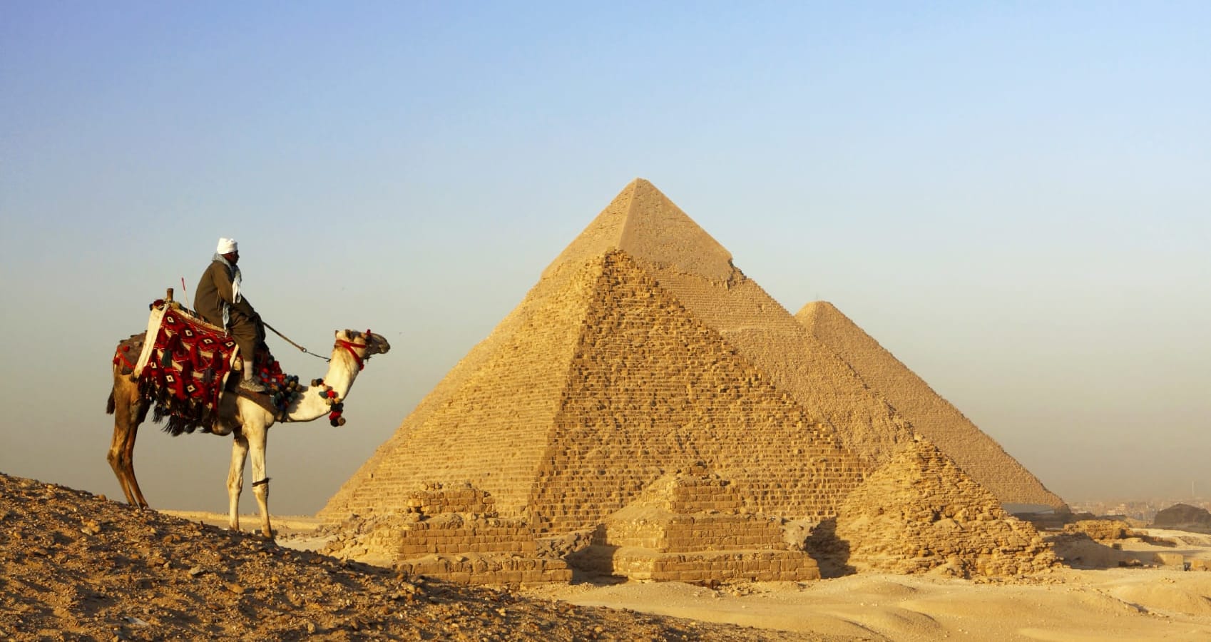 Bedouin & pyramids, Egypt