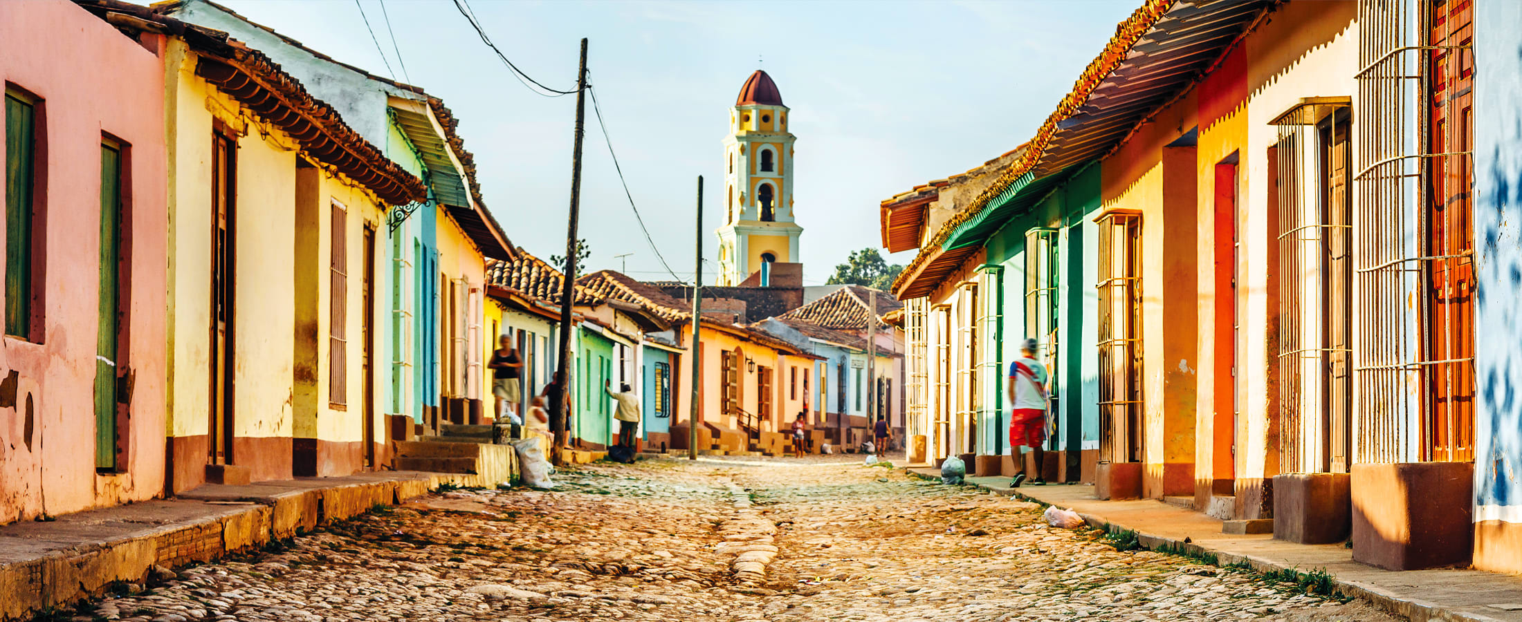 Colorful buildings, Trinidad