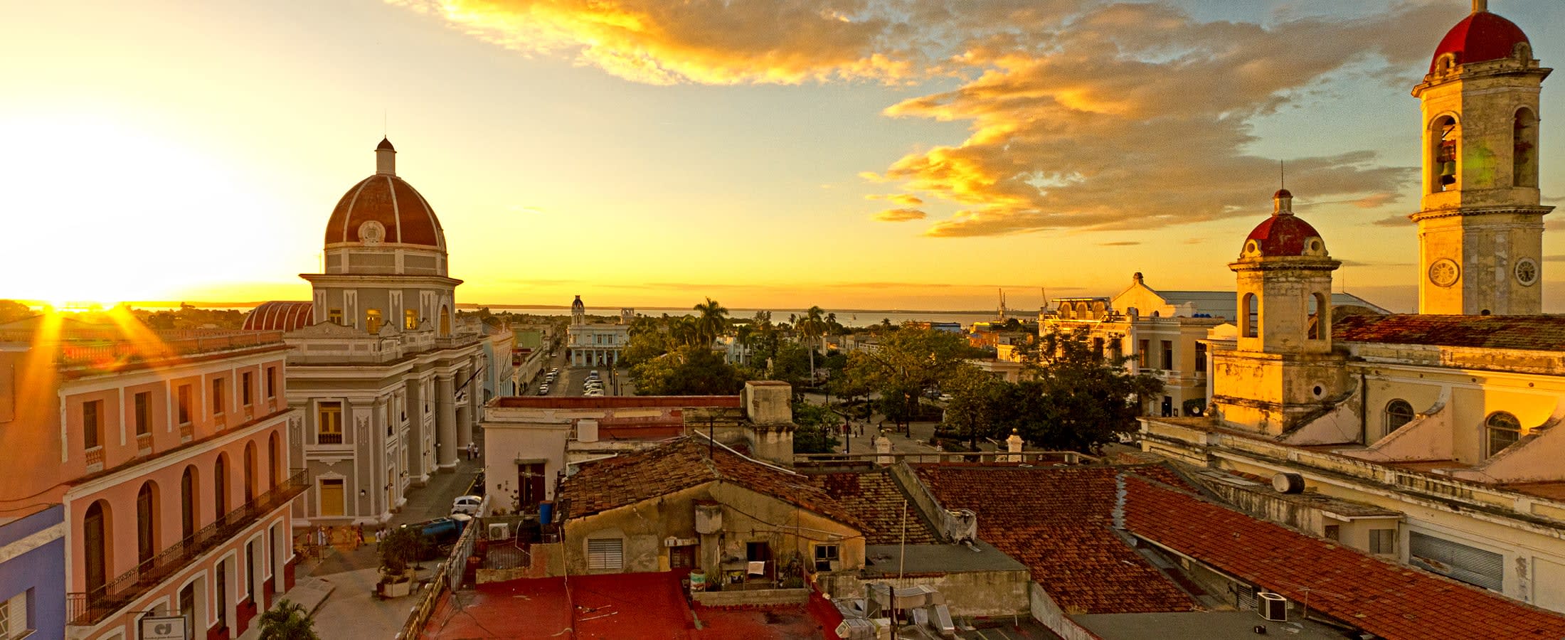 Sunset over Cienfuegos
