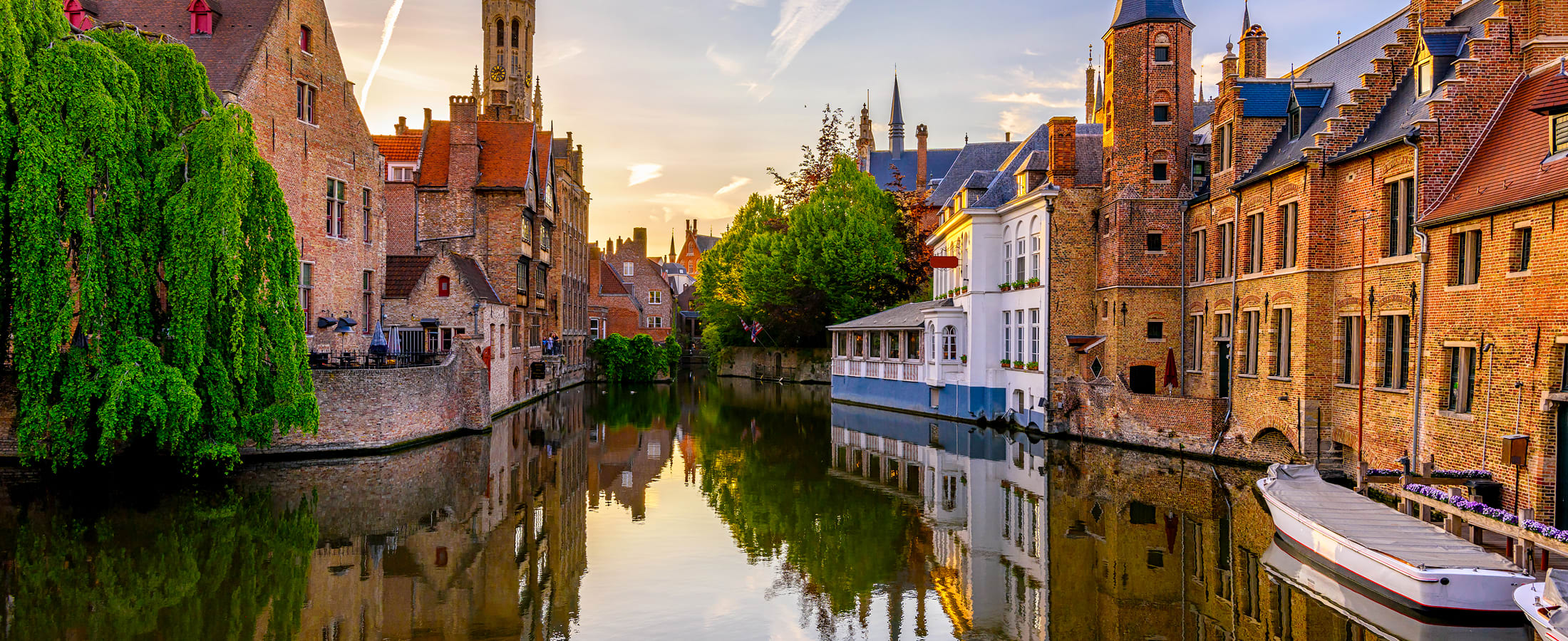 Canal in Bruges, Belgium