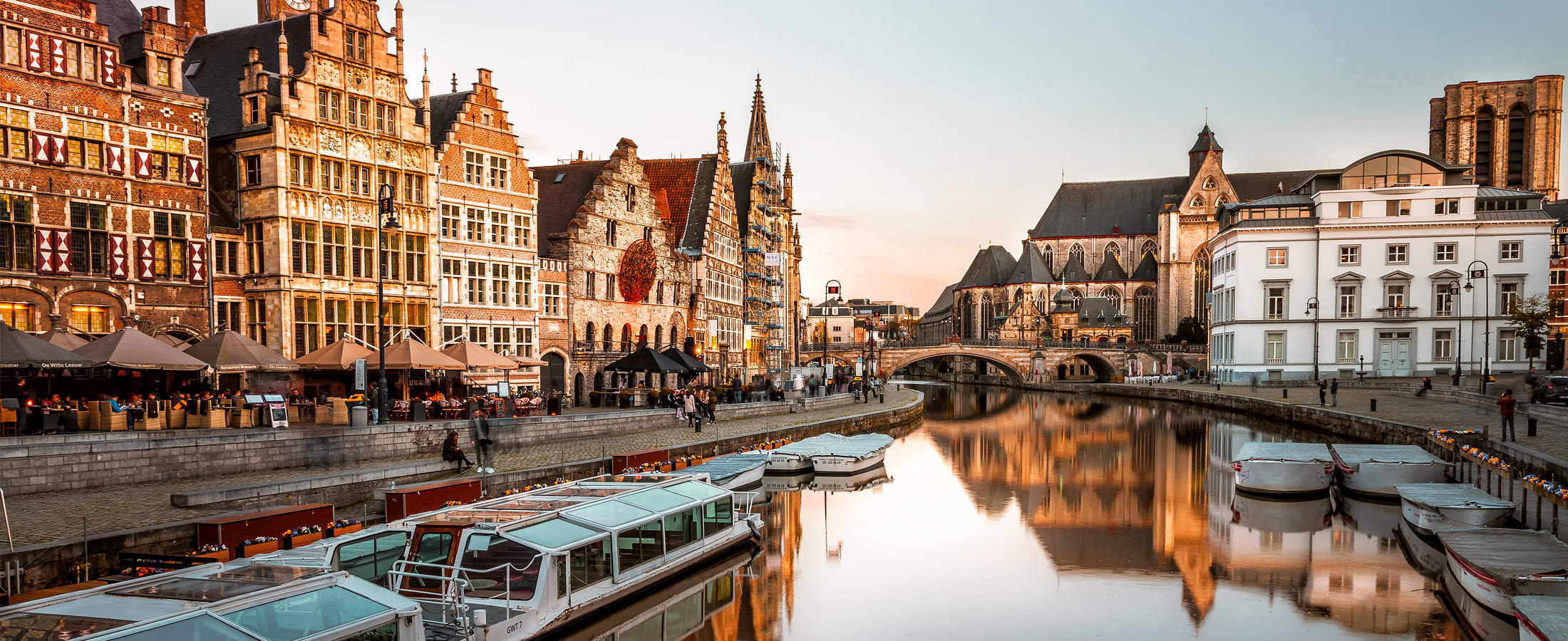 Panoramic view of Ghent, Belgium