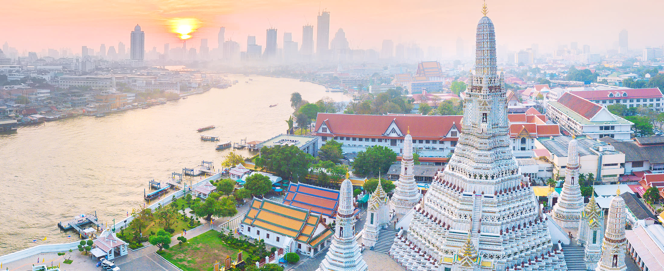 Aerial view of Bangkok, Thailand