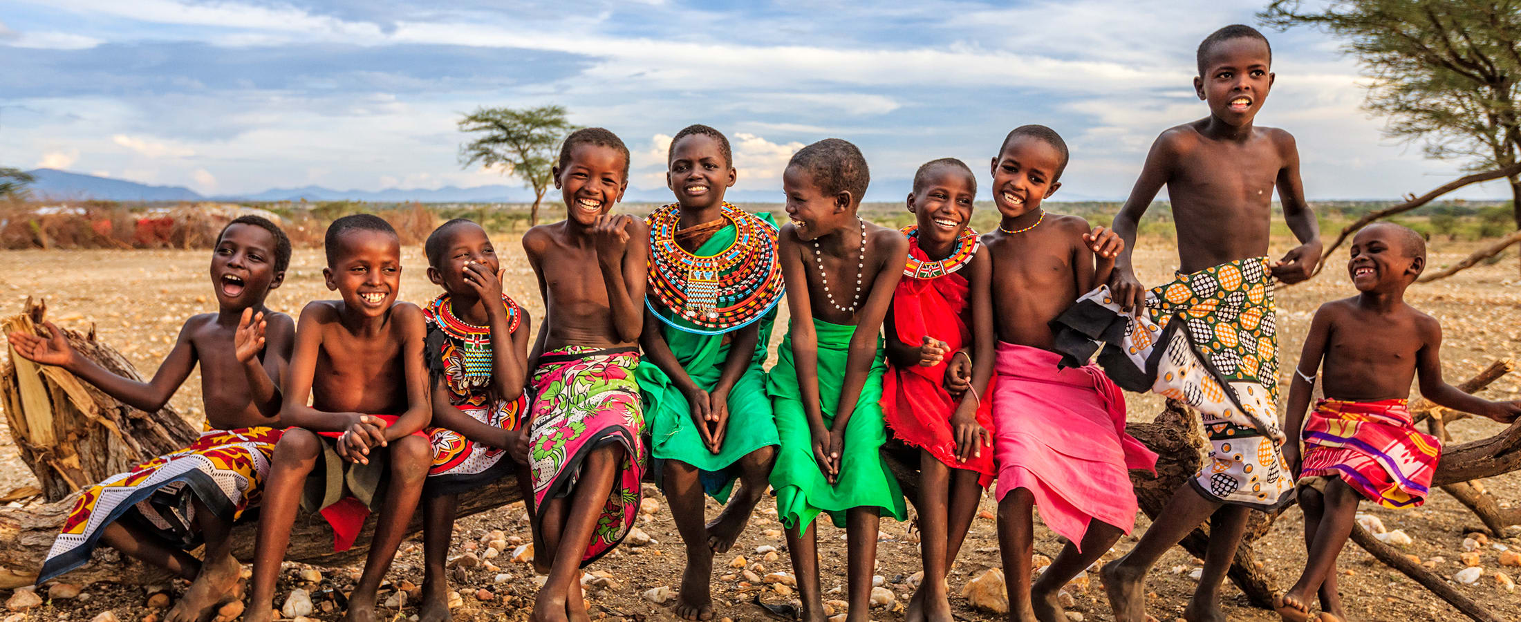 Happy Samburu children