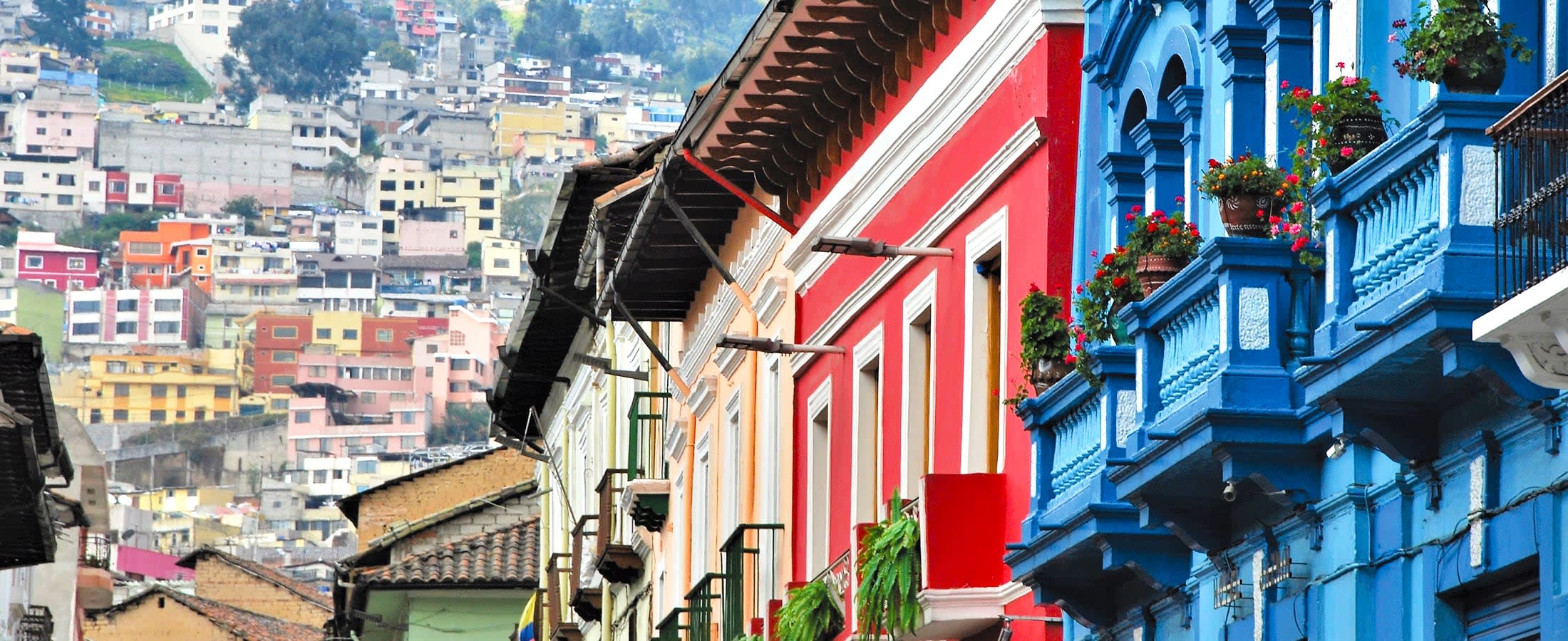 Colorful buildings, Quito