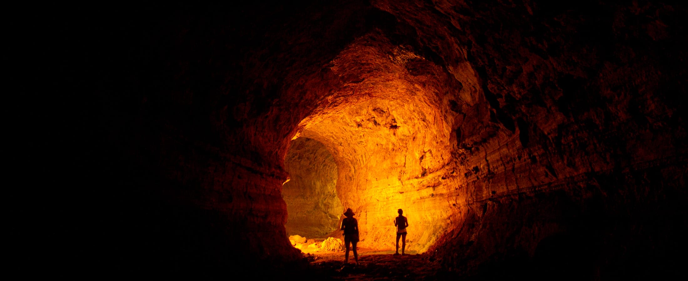 Lava tunnel, Santa Cruz Island