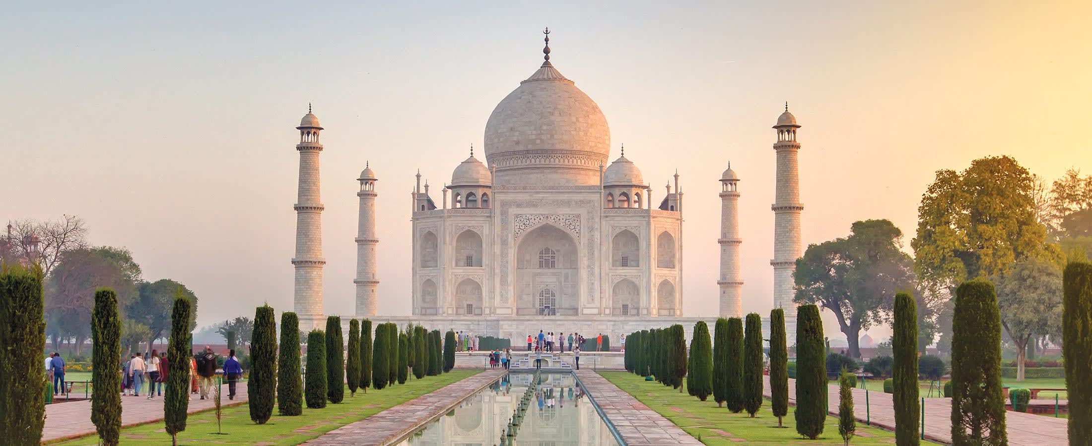 Taj Mahal at sunrise