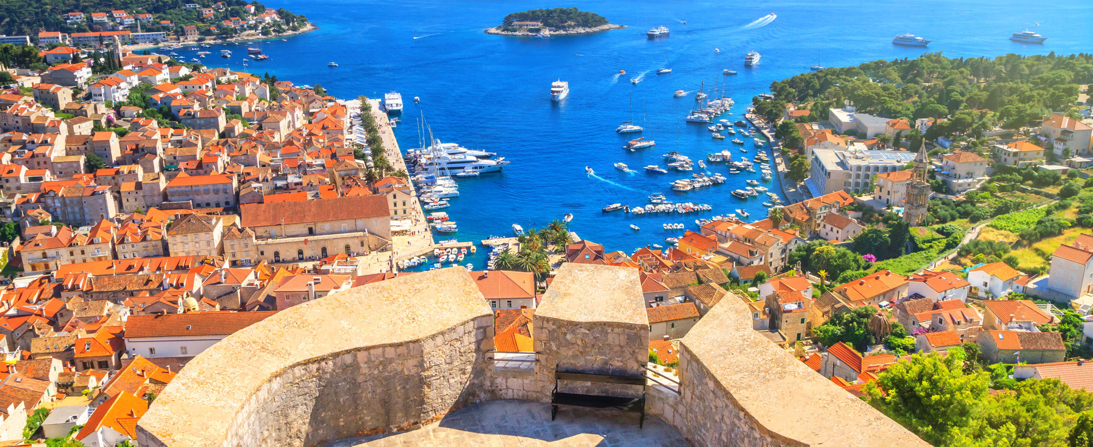 View of Hvar from Spanish Fortress