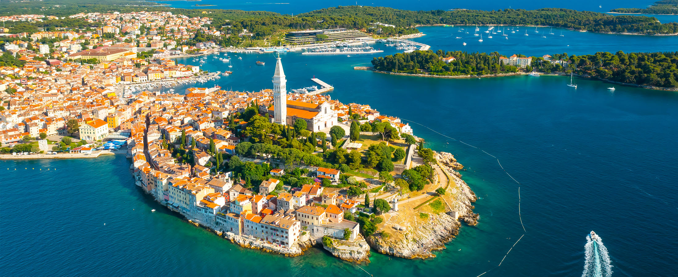 Aerial view of Rovinj