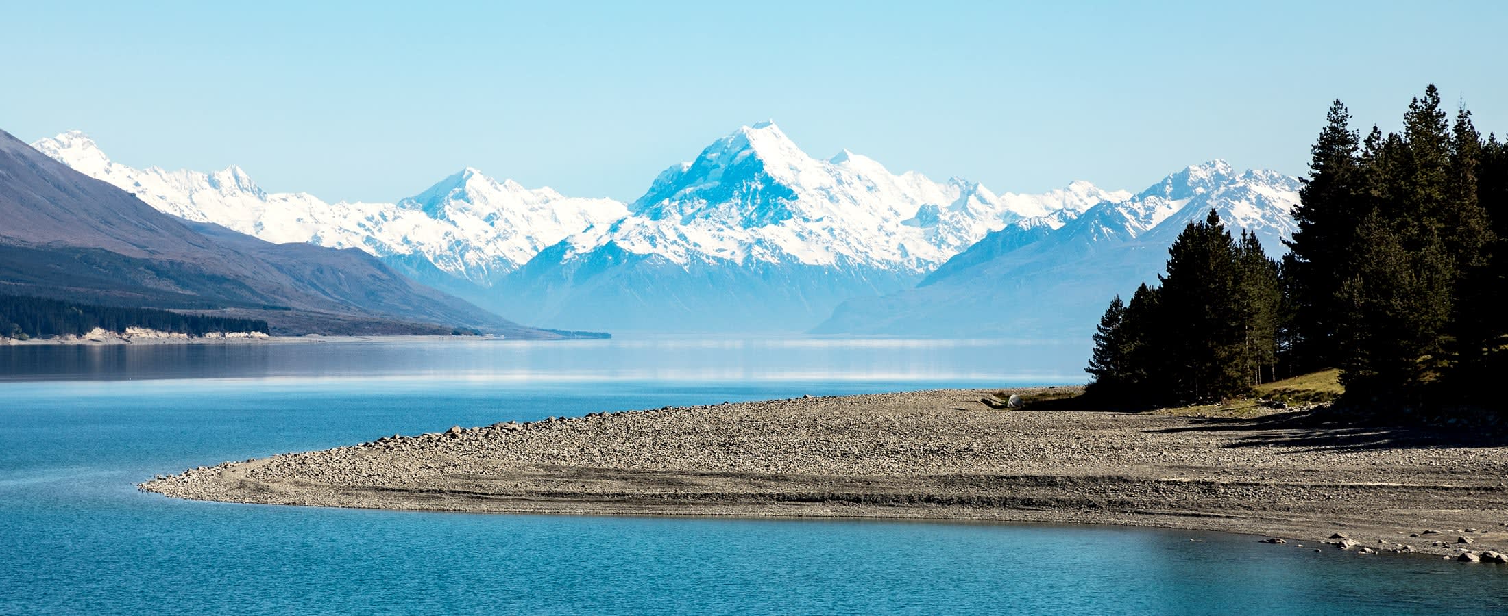 Lake Taupo and Mt. Cook