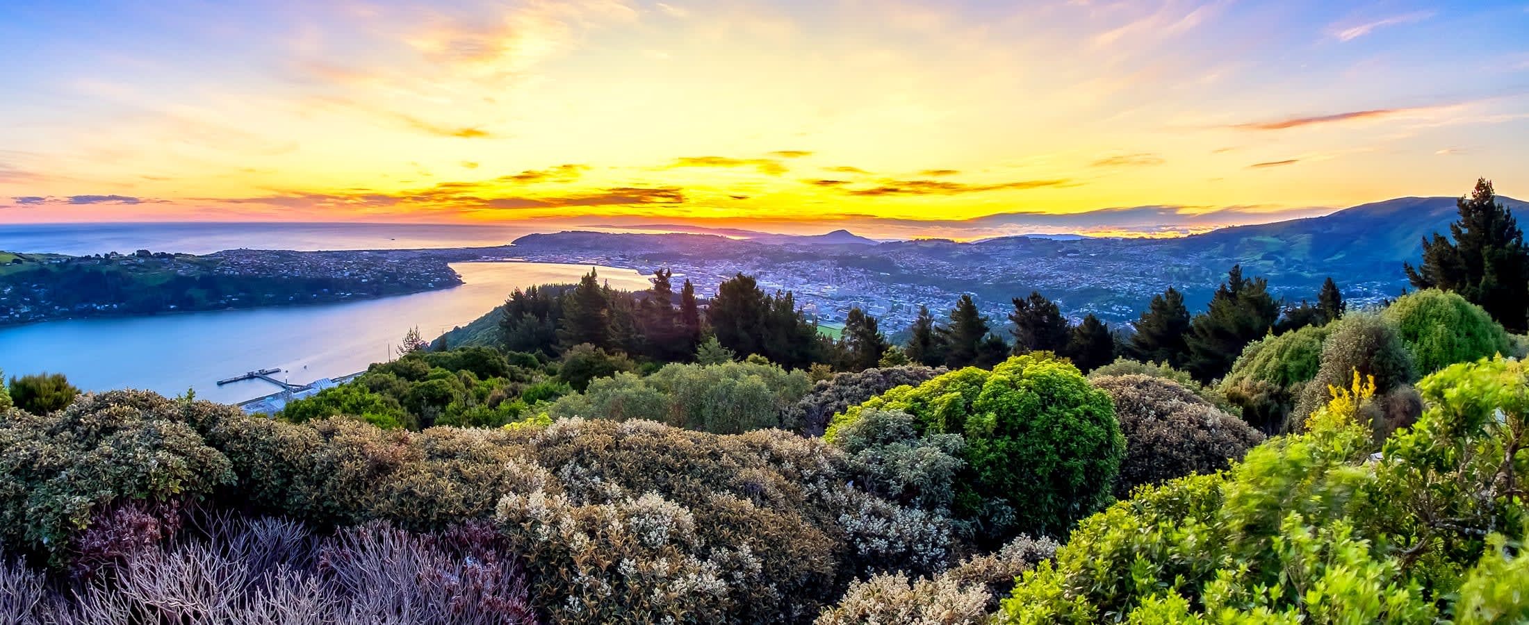 Sunset over Dunedin