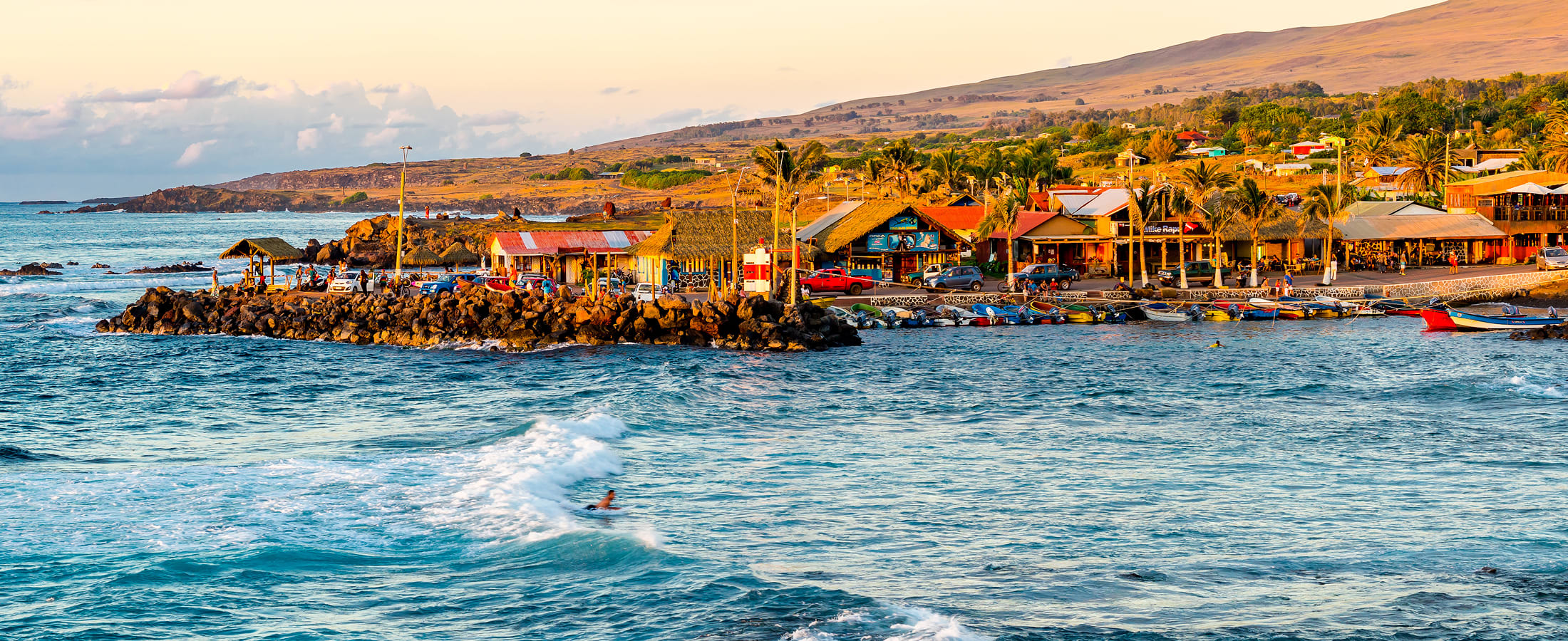 Hanga Roa sunset, Easter Island