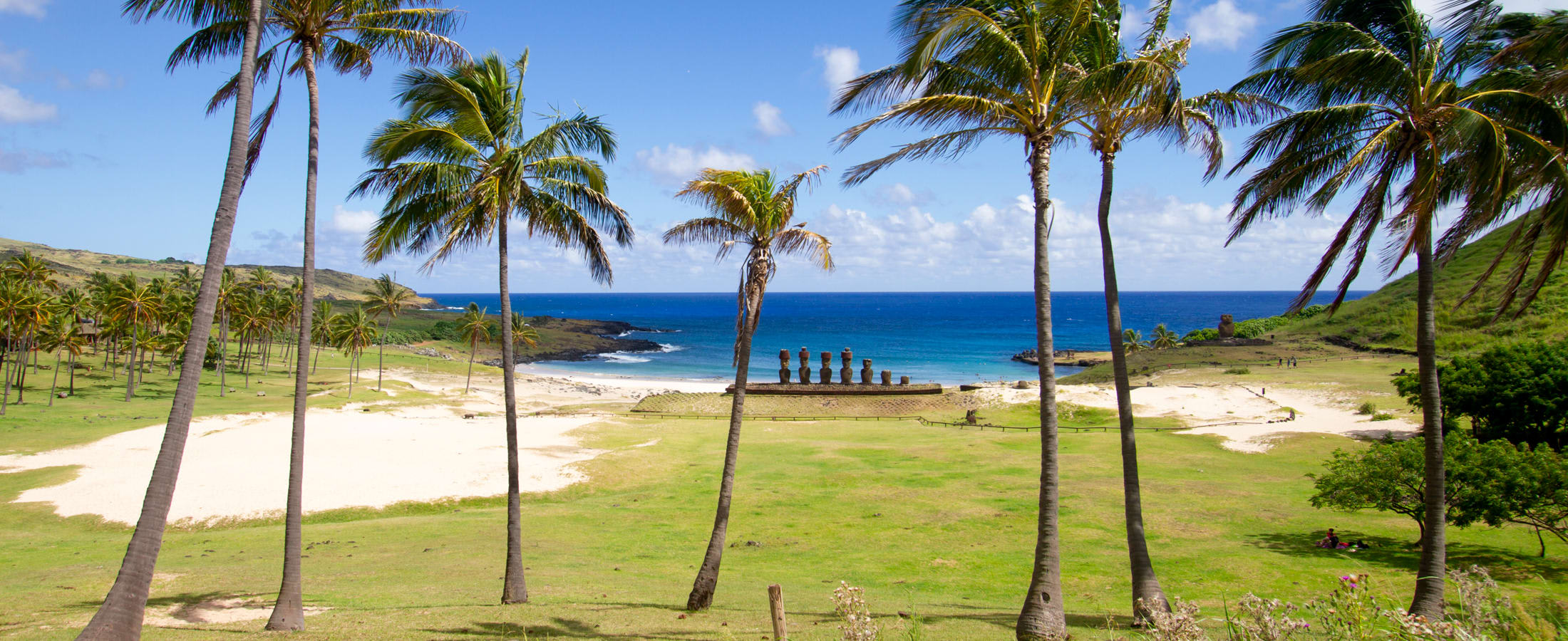 Moai at Anakena beach, Easter Island