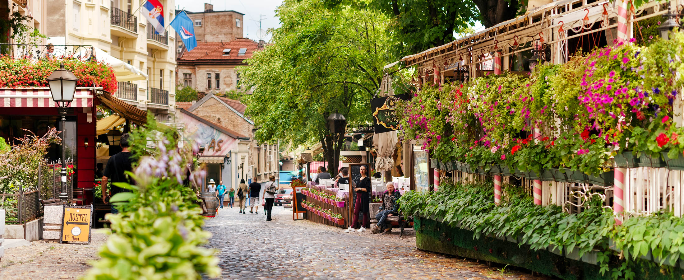 Skadarlija, Belgrade, Serbia