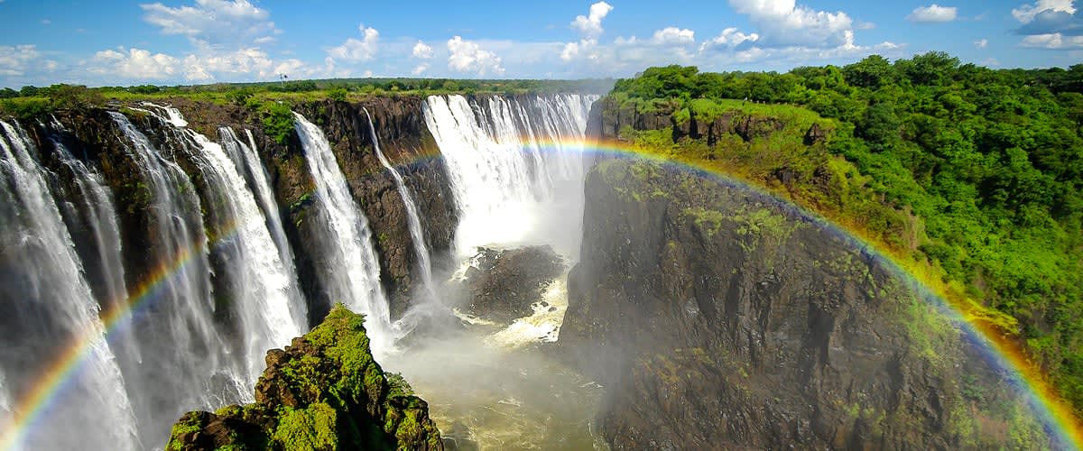 Rainbow over Victoria Falls