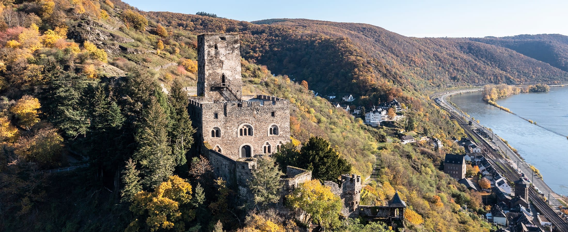 Gutenfels Castle, Rhine Gorge