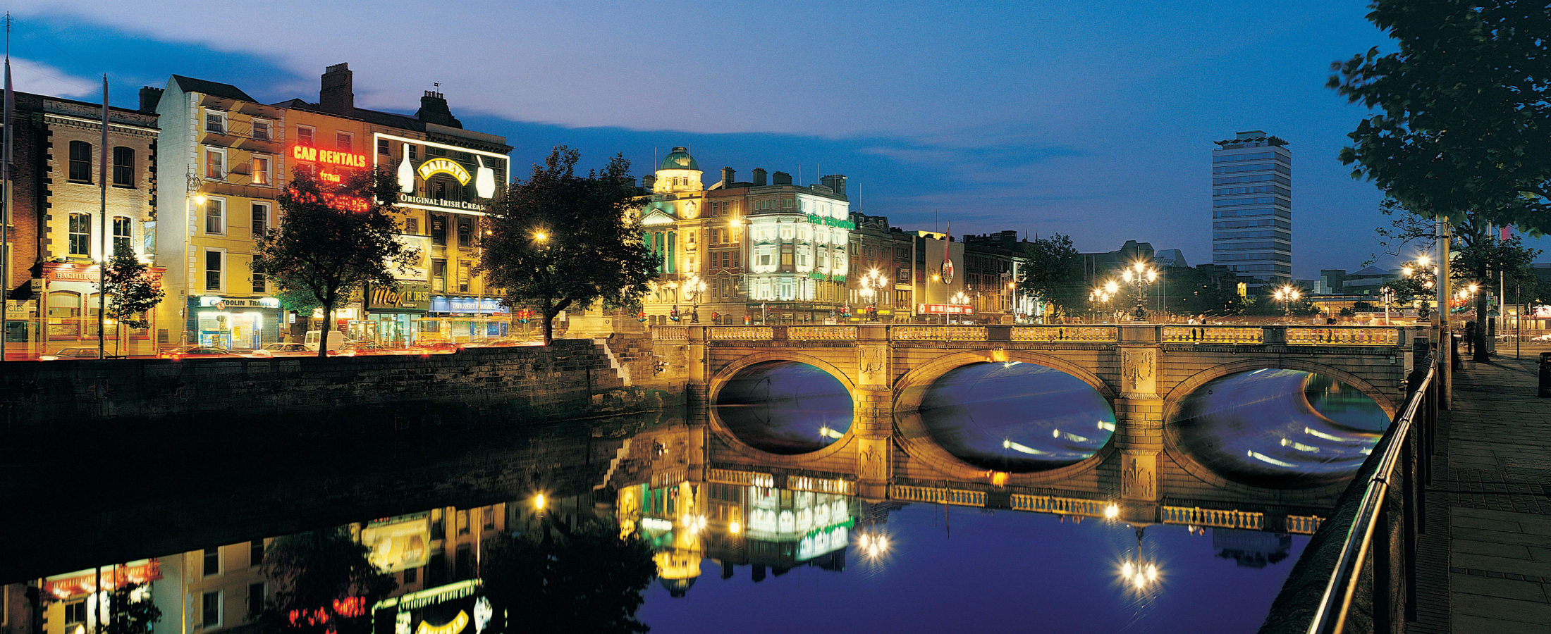 O'Connell Street and the Liffey River, Dublin
