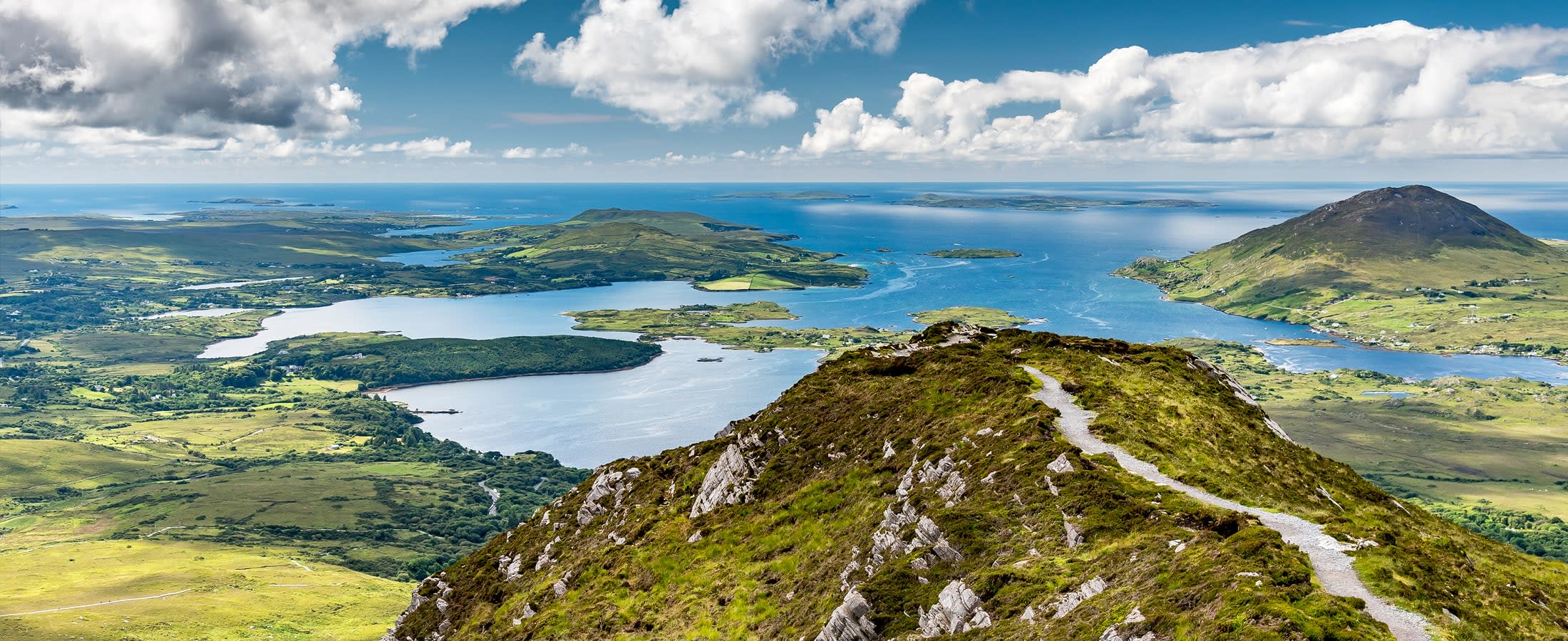 View from Diamond Hill, Connemara National Park