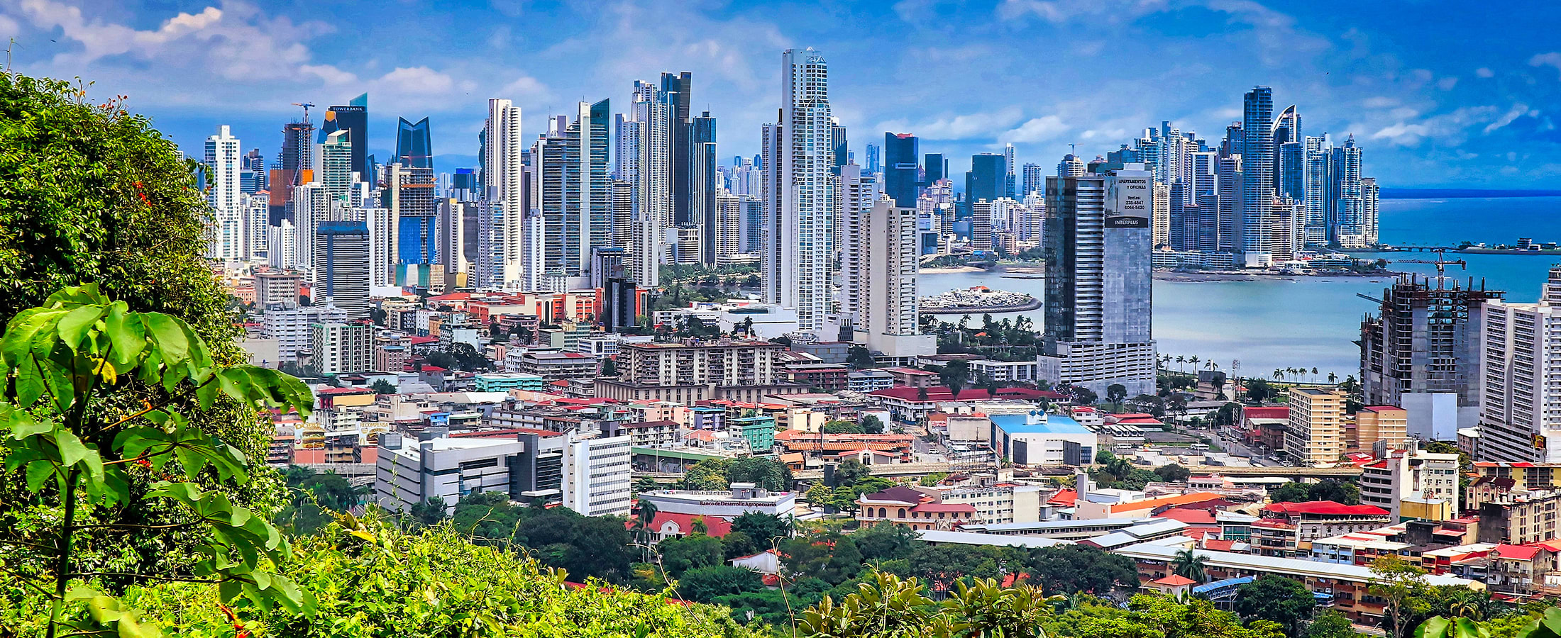 Panoramic view of Panama City from Ancon Hill
