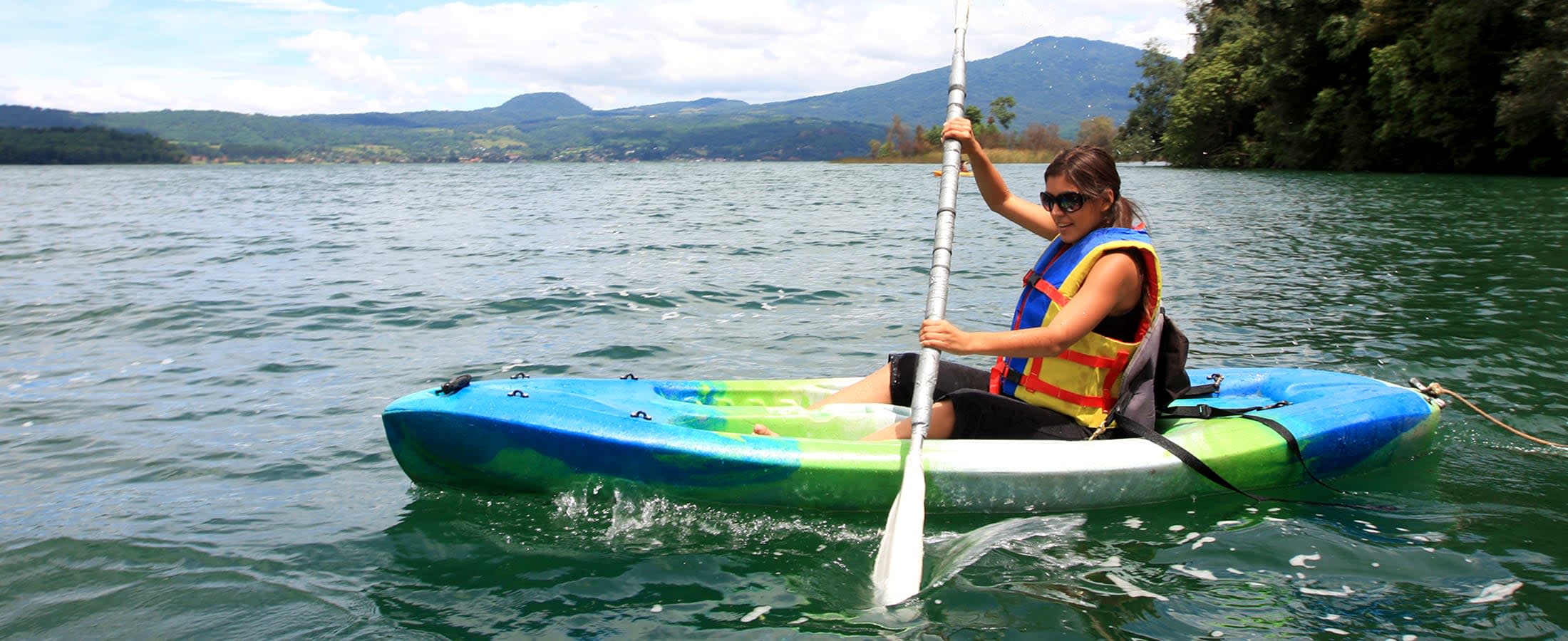 Kayaking on Lake Arenal, Costa Rica